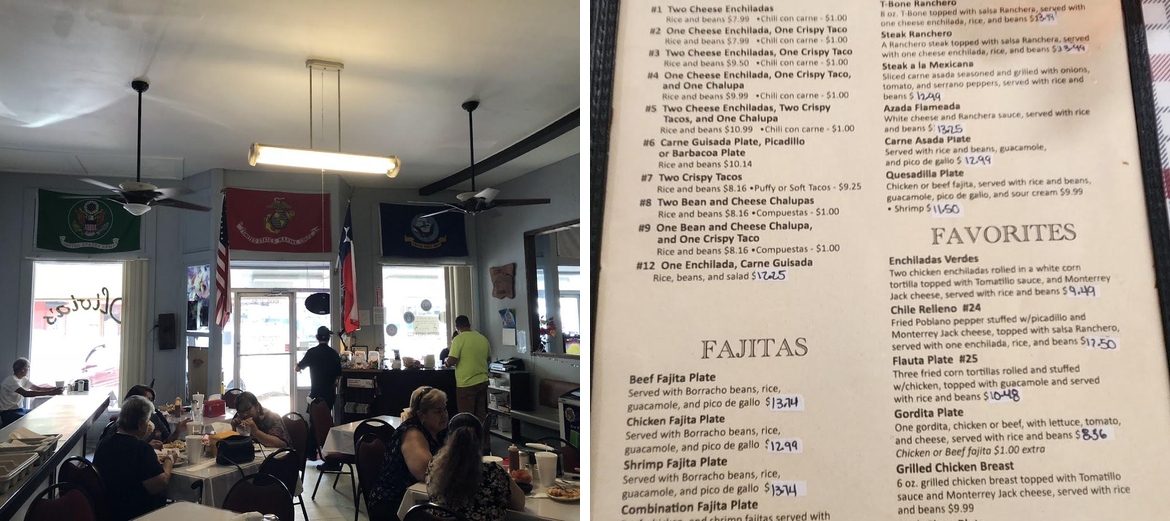 Olivia's Mexican Restaurant Menu