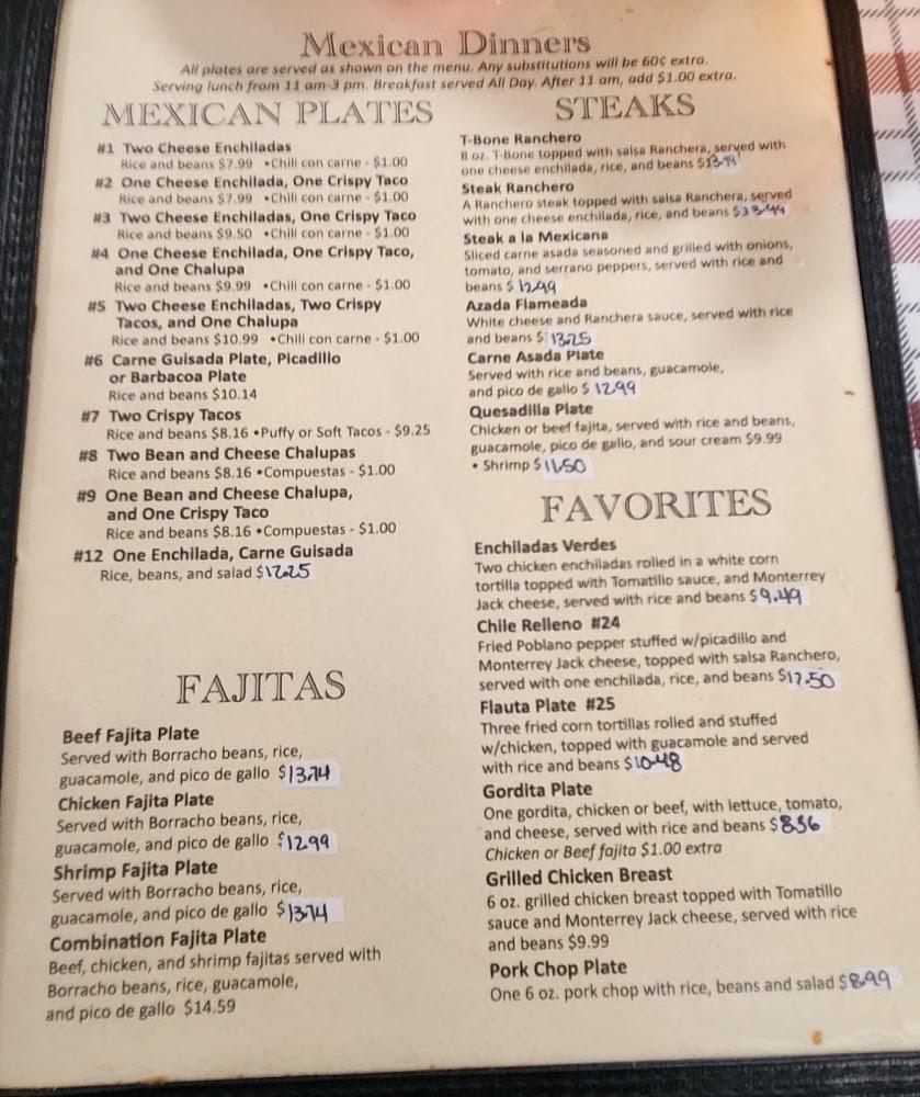 Olivia's Mexican Restaurant Menu image 1