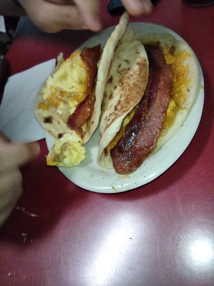 Potato Egg and Bacon Taco